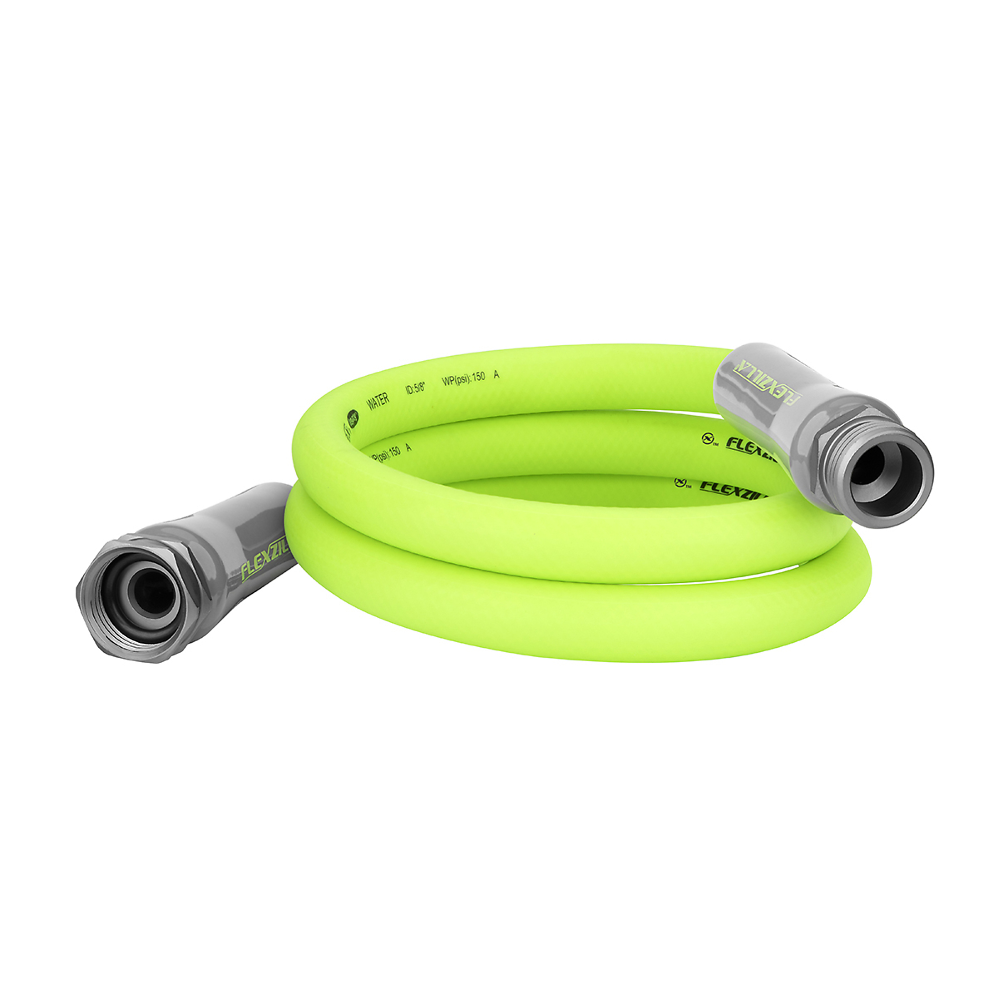 Legacy Flexzilla Garden Lead-In Hose, 5/8in. x 5ft., 150 PSI Max, ZillaGreen™, Model# HFZG505YW-E